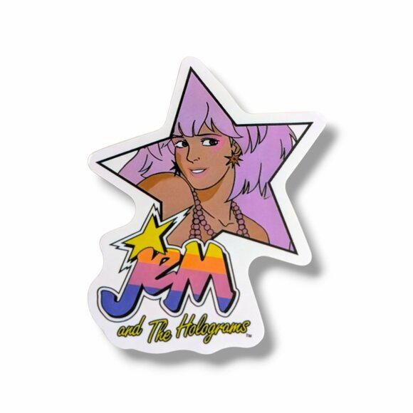 Jem and the Holograms Vinyl Sticker (KK29): Jem Star Logo, 2.5 in. - Picture 1 of 1